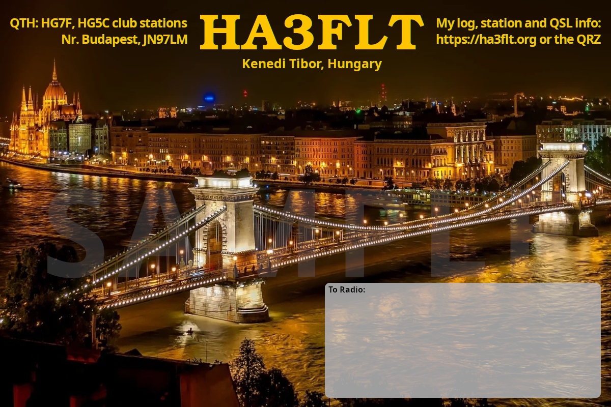 HA3FLT - QSL design 3
